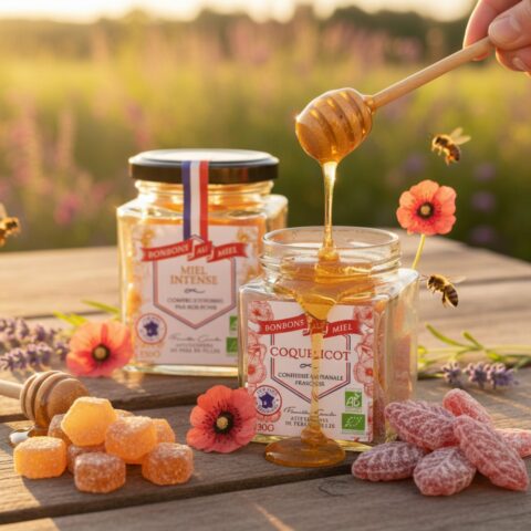 Duo Bonbons au miel intense & coquelicot BIO