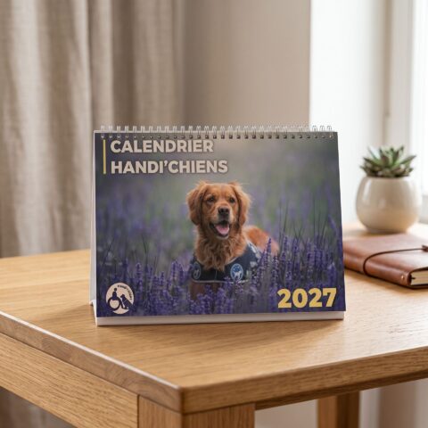 Calendrier chevalet 2027 - Handi'chiens
