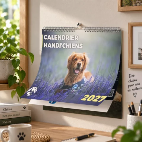 Calendrier mural 2027 - Handi'chiens